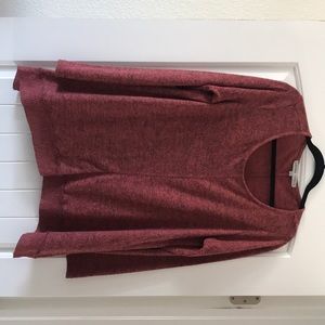 Large Burnt Orange Long Sleeve Sweater tunic